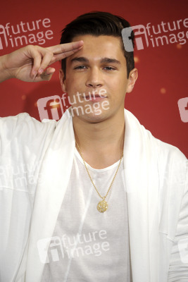 Präsentation der Austin Mahone Wachsfigur in New York