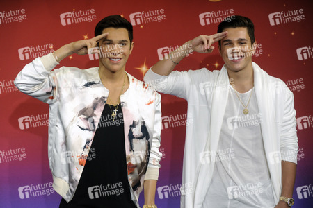Präsentation der Austin Mahone Wachsfigur in New York