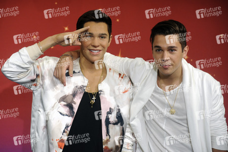Präsentation der Austin Mahone Wachsfigur in New York