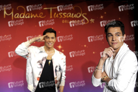 Präsentation der Austin Mahone Wachsfigur in New York
