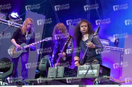 Sami Yli-Sirniö, Christian 'Speesy' Giesler, Miland 'Mille' Petrozza (Kreator)