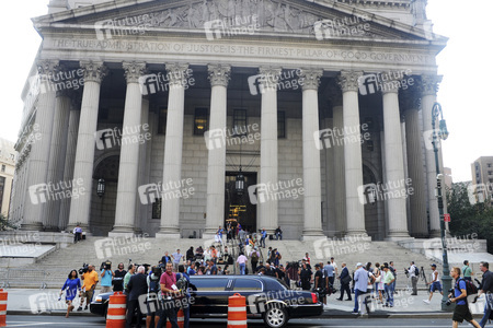 Donald Trump am Manhattan Supreme Court in New York
