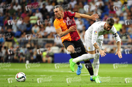 Fußballspiel Real Madrid gegen Galatasaray Istanbul in Madrid