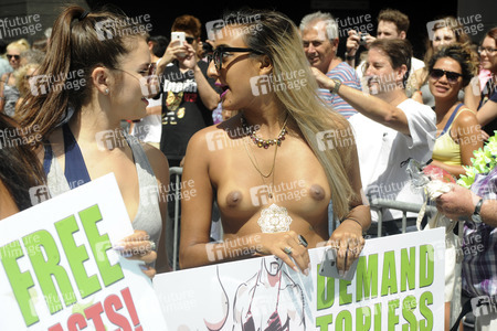 GoTopless Pride Parade in New York