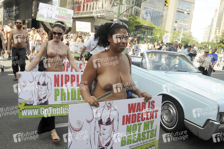 GoTopless Pride Parade in New York