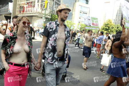 GoTopless Pride Parade in New York