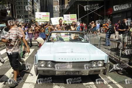 GoTopless Pride Parade in New York