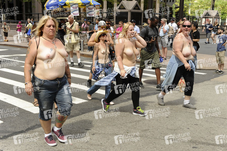 GoTopless Pride Parade in New York
