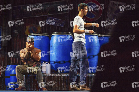 Fotoprobe zur Show 'Stomp' in Köln