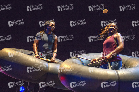 Fotoprobe zur Show 'Stomp' in Köln