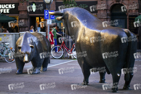 Bär und Bulle an der Börse Frankfurt