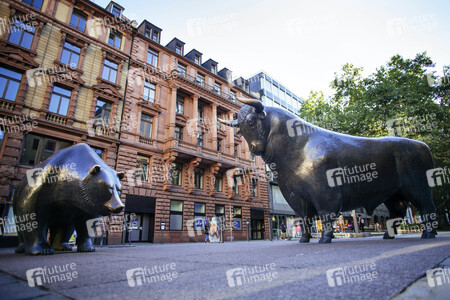 Bär und Bulle an der Börse Frankfurt