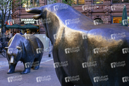 Bär und Bulle an der Börse Frankfurt