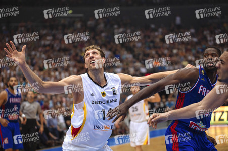 Basketball EM-Testspiel Deutschland gegen Frankreich in Köln