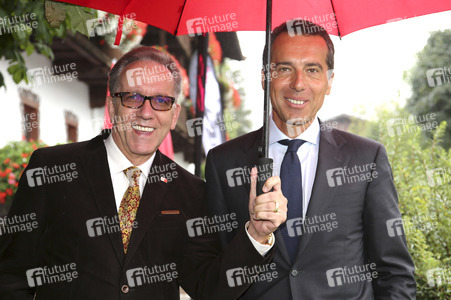 Rudolf Kaske, Präsident der Arbeiter- und Angestelltenkammer Wien, Christian Kern, Vorstandsvorsitzender der ÖBB-Holding AG
