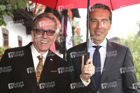 Rudolf Kaske, Präsident der Arbeiter- und Angestelltenkammer Wien, Christian Kern, Vorstandsvorsitzender der ÖBB-Holding AG