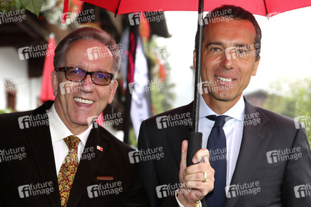 Rudolf Kaske, Präsident der Arbeiter- und Angestelltenkammer Wien, Christian Kern, Vorstandsvorsitzender der ÖBB-Holding AG