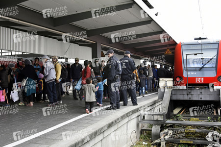 Ankunft der Flüchtlinge am Hauptbahnhof München