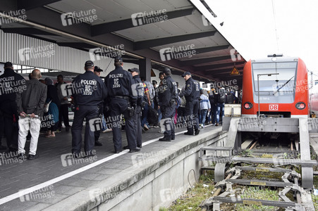 Ankunft der Flüchtlinge am Hauptbahnhof München