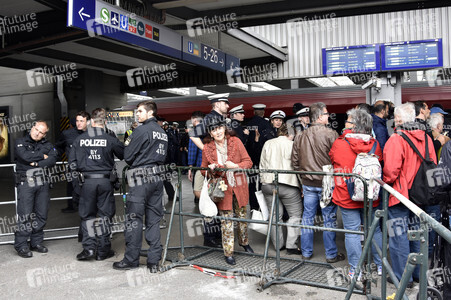 Ankunft der Flüchtlinge am Hauptbahnhof München
