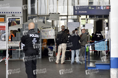 Ankunft der Flüchtlinge am Hauptbahnhof München