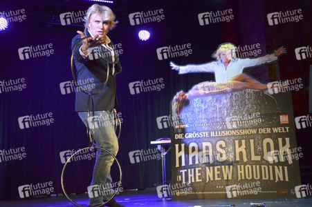 Pressetermin mit Hans Klok in München