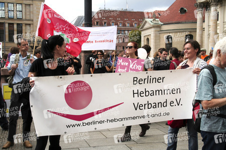Demo gegen den Marsch für das Leben in Berlin