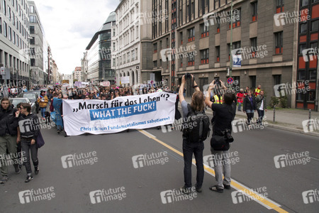 Demo gegen den Marsch für das Leben in Berlin