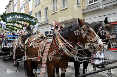 Wiesn-Einzug der Festwirte und Brauereien in München