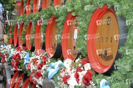 Wiesn-Einzug der Festwirte und Brauereien in München