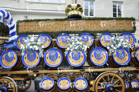 Wiesn-Einzug der Festwirte und Brauereien in München