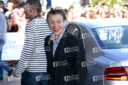 Ankunft von Laurie Anderson, San Sebastian Film Festival 2015
