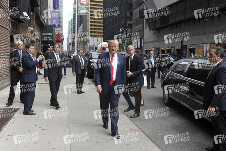 Dolad Trump besucht 'The Late Show with Stephen Colbert' in New York