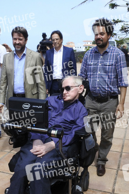 Stephen Hawking Pressetermin auf Teneriffa