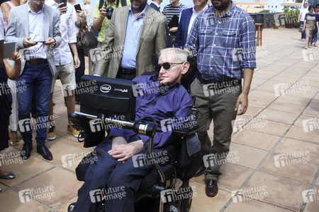 Stephen Hawking Pressetermin auf Teneriffa