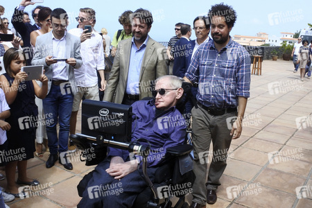 Stephen Hawking Pressetermin auf Teneriffa