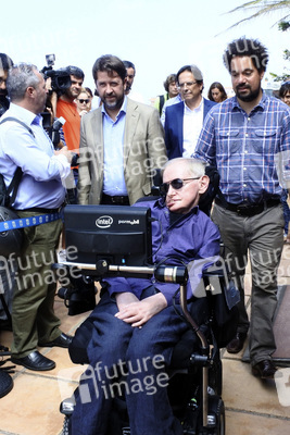 Stephen Hawking Pressetermin auf Teneriffa