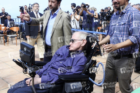Stephen Hawking Pressetermin auf Teneriffa