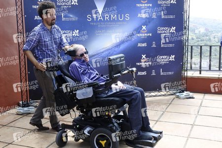 Stephen Hawking Pressetermin auf Teneriffa