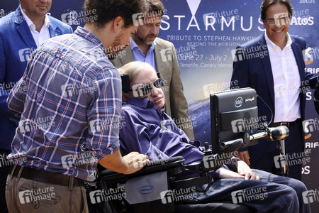 Stephen Hawking Pressetermin auf Teneriffa