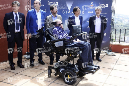 Stephen Hawking Pressetermin auf Teneriffa