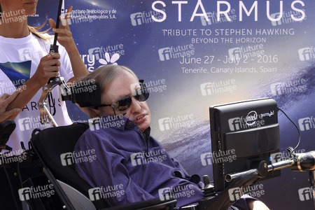 Stephen Hawking Pressetermin auf Teneriffa