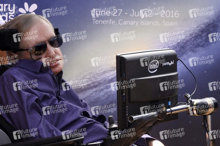 Stephen Hawking Pressetermin auf Teneriffa