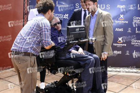 Stephen Hawking Pressetermin auf Teneriffa