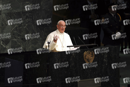 Papst Franziskus bei der UN in New York