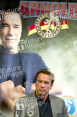 Arnold Schwarzenegger Pressekonferenz in Madrid