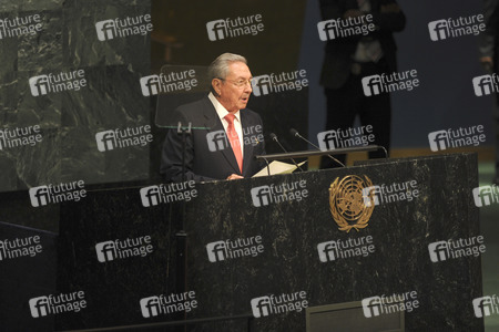 Raúl Castro bei der UN in New York