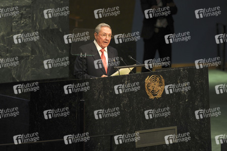 Raúl Castro bei der UN in New York