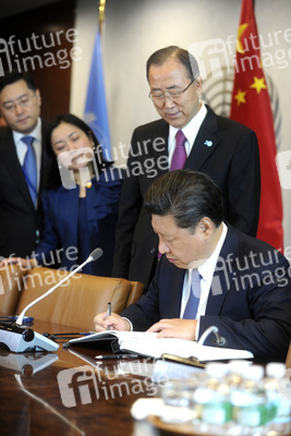 Xi Jinping bbei der UN in New York