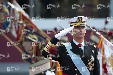 Militärparade zum spanischen Nationalfeiertag in Madrid